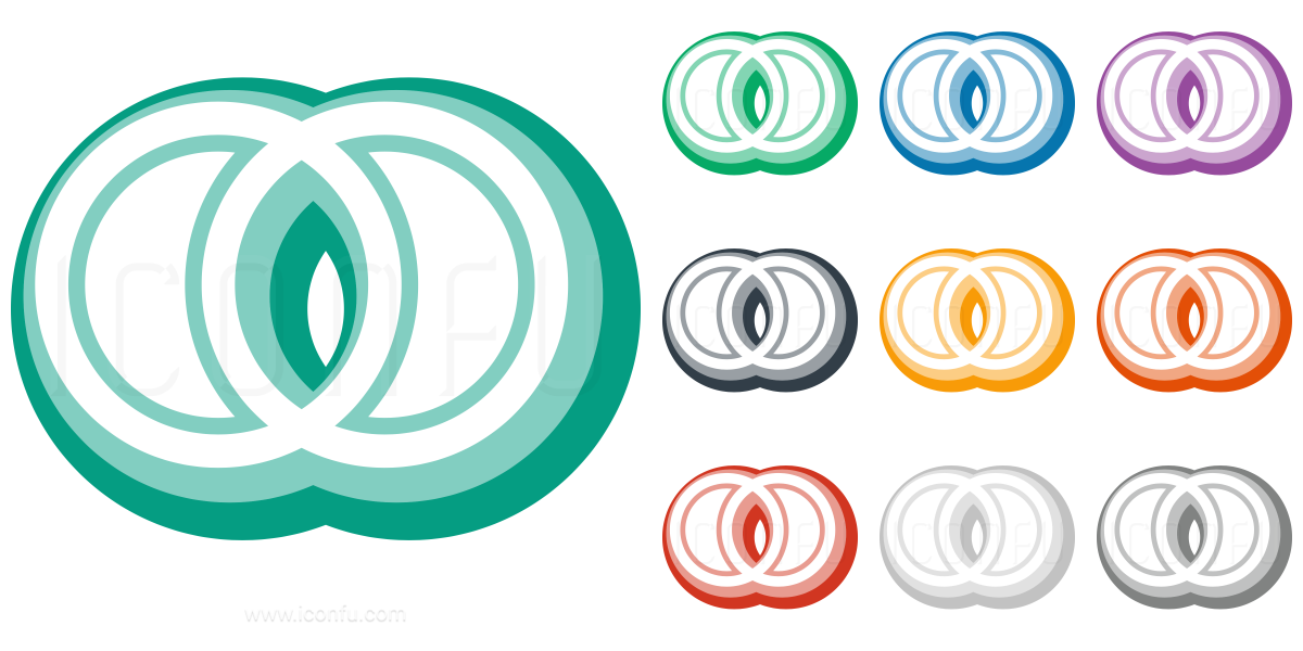 logic xor icon cute style iconfu cute venn diagram