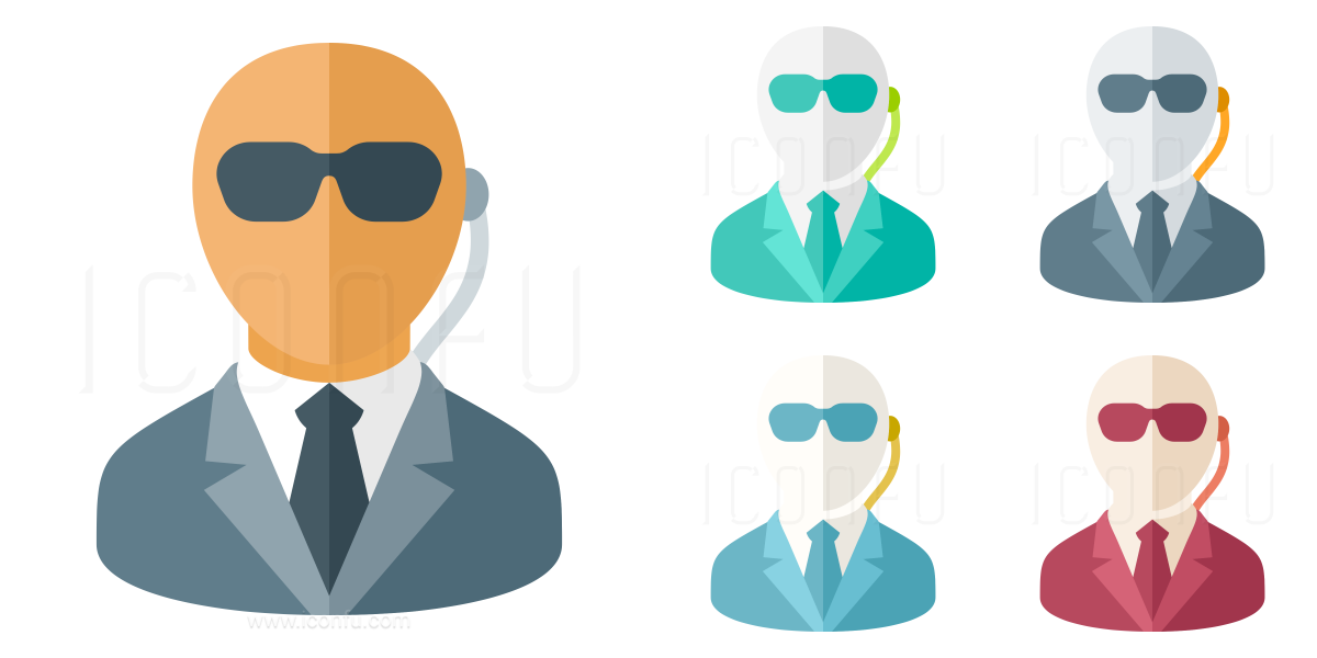 security agent icon paper style iconfu security agent