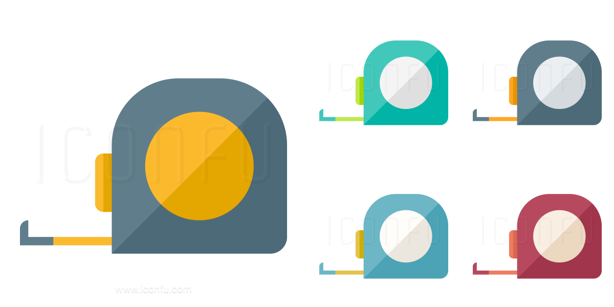 Tape Measure Icon Paper Style Iconfu