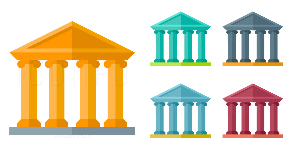 temple icon paper style iconfu