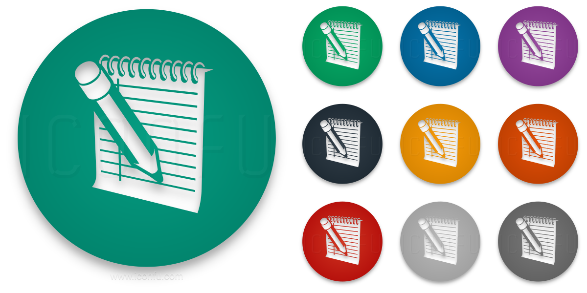 Edit Icon Circle Style Iconfu