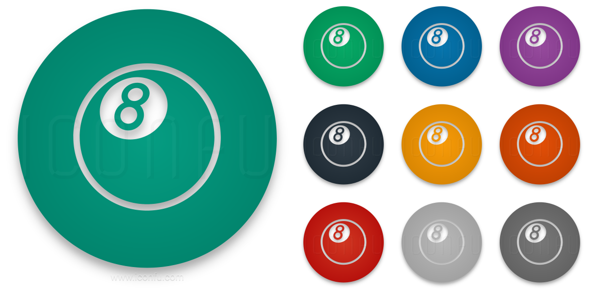 Eightball Icon - Circle Style - Iconfu