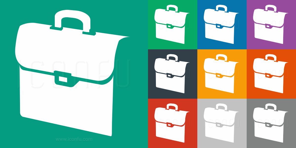 Briefcase Icon Mono Style Iconfu