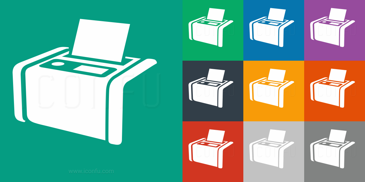 Printer Icon - Mono Style - Iconfu