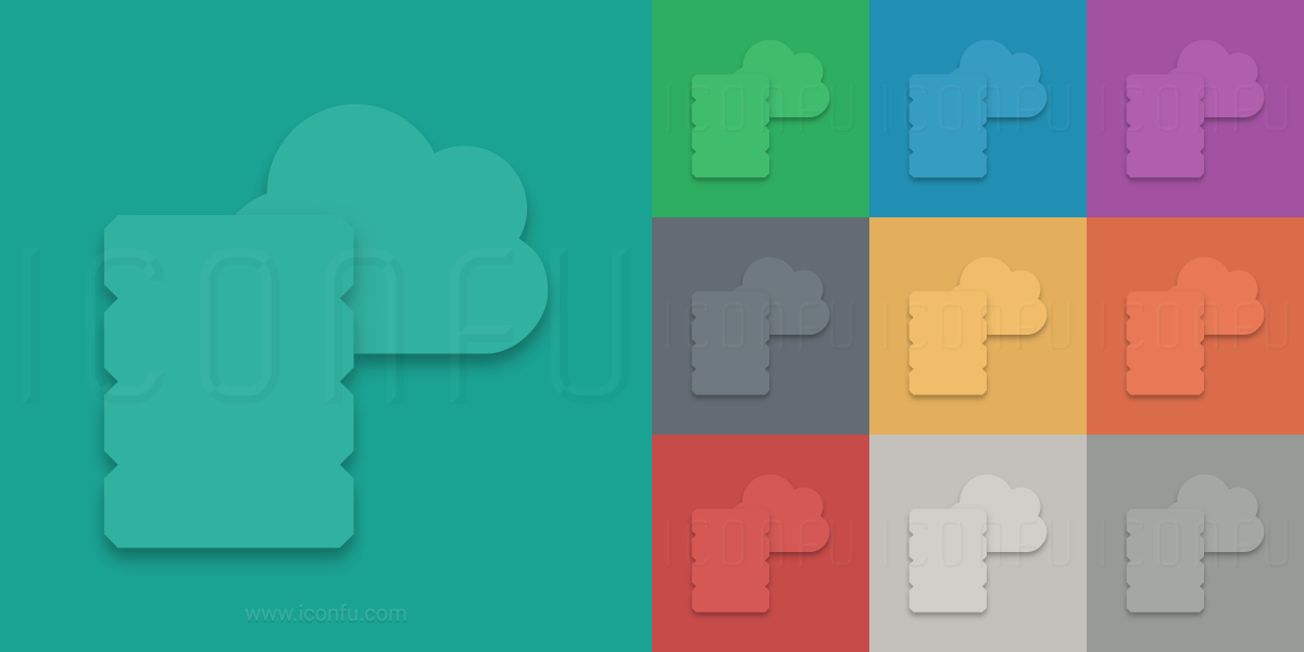 Data Cloud Icon - Material Style - Iconfu