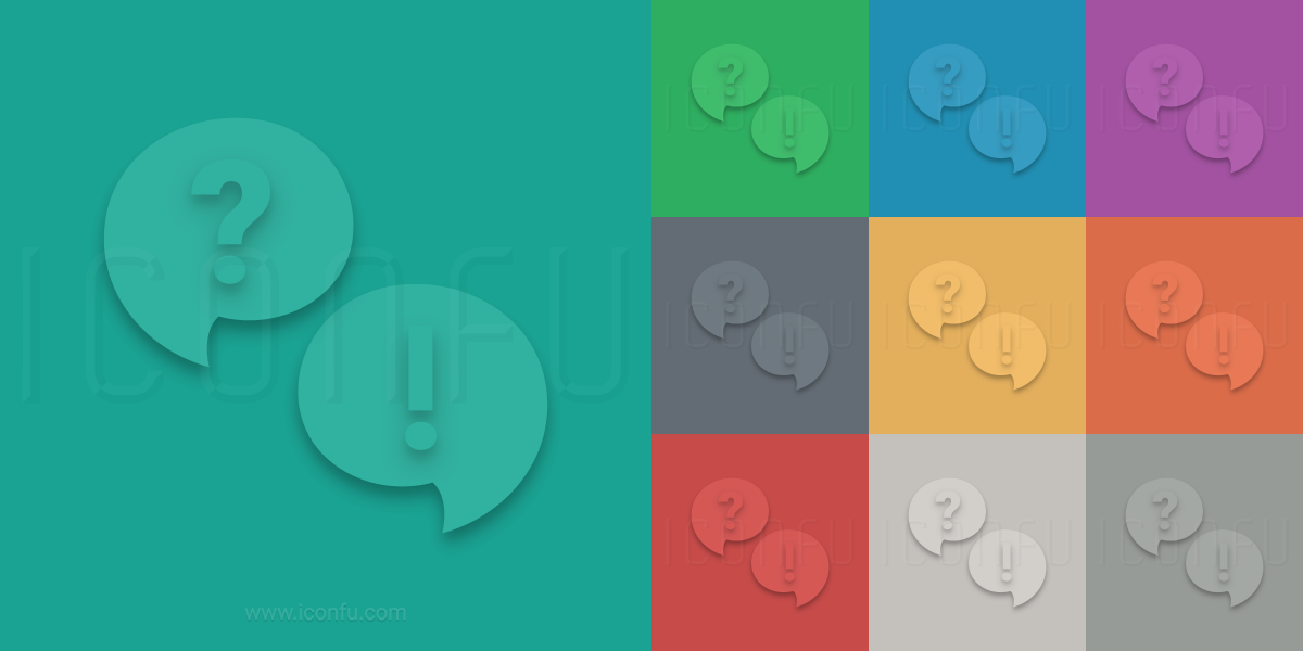 Question And Answer Icon Material Style Iconfu