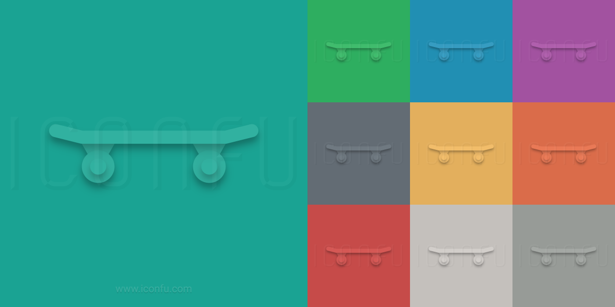 Skateboard Icon Material Style Iconfu