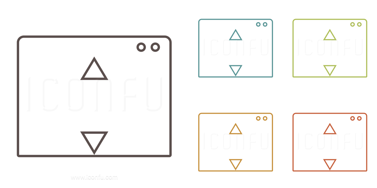 Window Height Icon Outline Style Iconfu