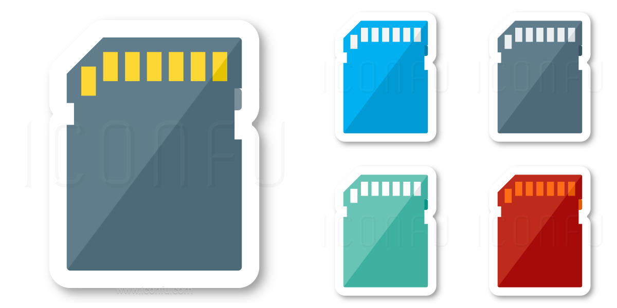 Sd Card Icon Sticker Style Iconfu