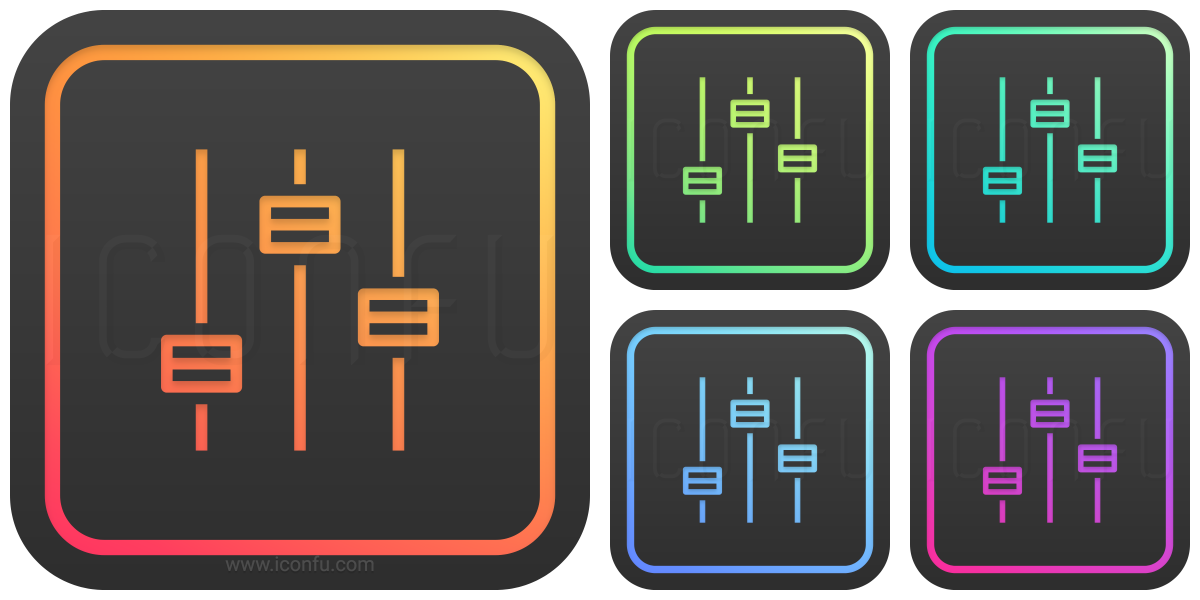 Graphic Equalizer Icons