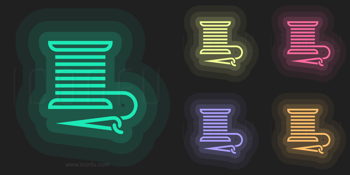 Thread Icon Neon Style Iconfu