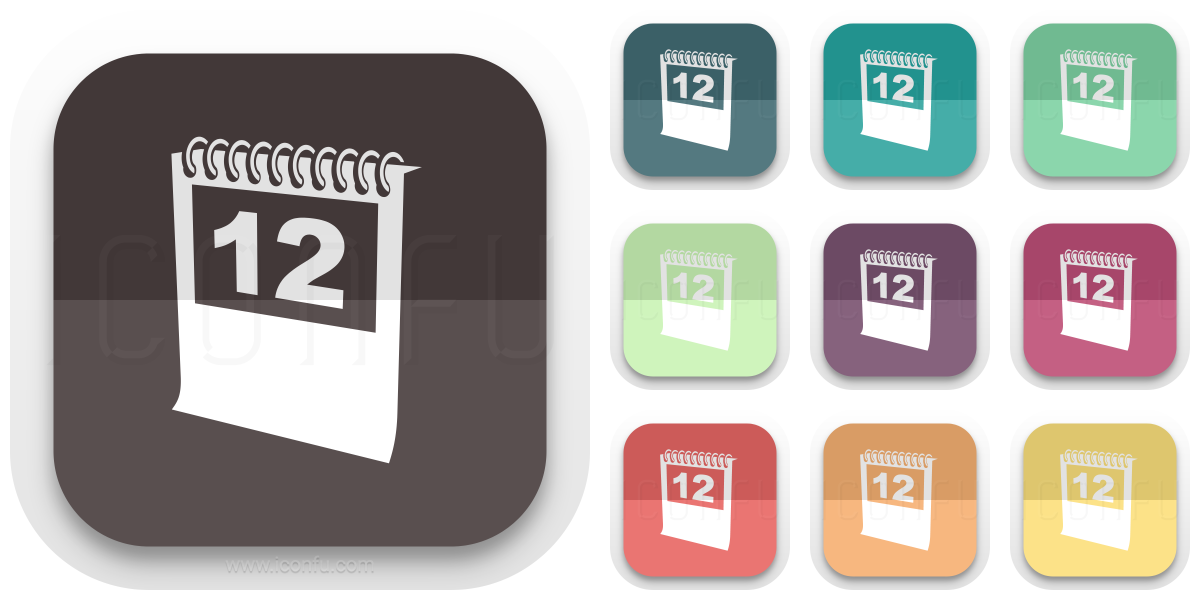 Calendar Icon Folded Style Iconfu