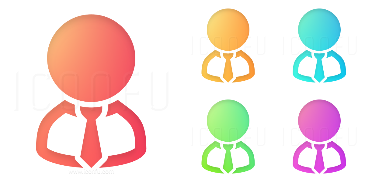 Businessperson Icon - Shiny Style - Iconfu