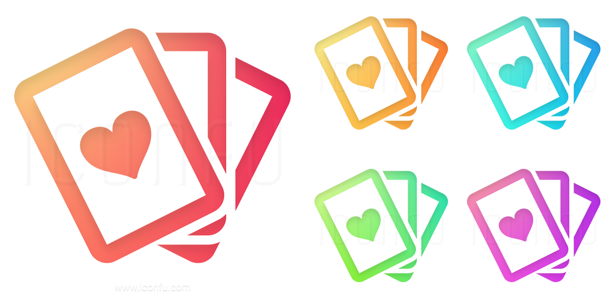 Playing Cards Icon - Shiny Style - Iconfu