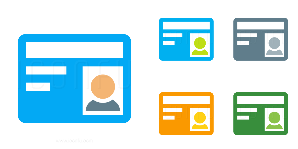IconExperience » I-Collection » Id Card Icon