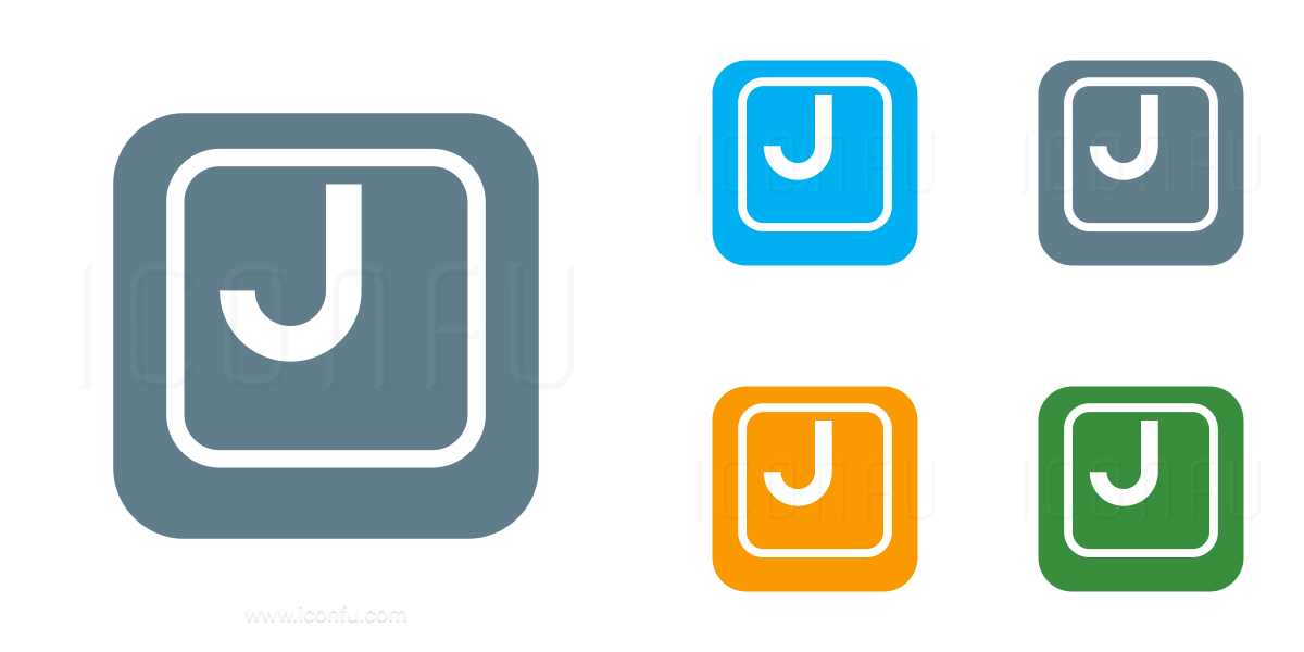 Keyboard Key J Icon