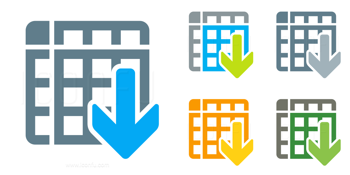 Spreadsheet Sort Ascending Icon