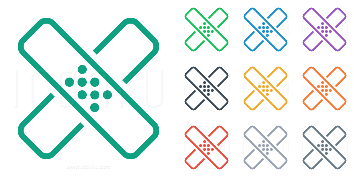 Band Aid Icon - Line Style - Iconfu