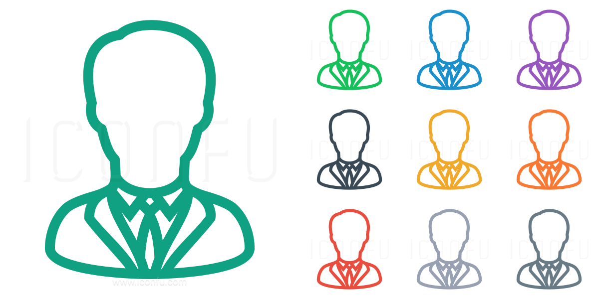 Businessperson Icon - Line Style - Iconfu