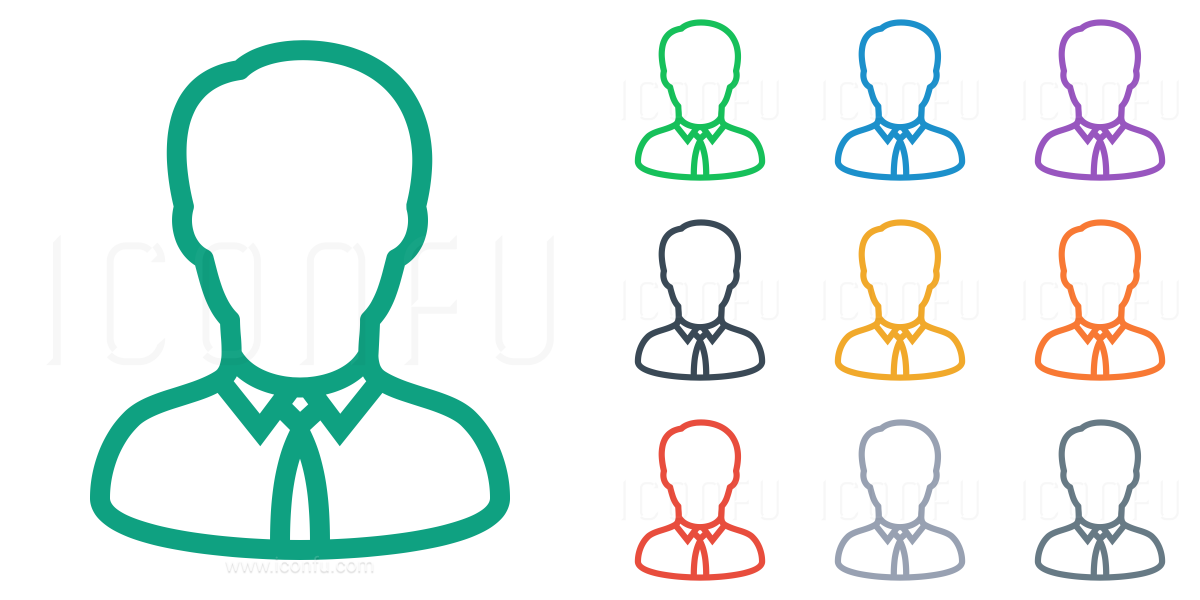 Businessperson Icon - Line Style - Iconfu