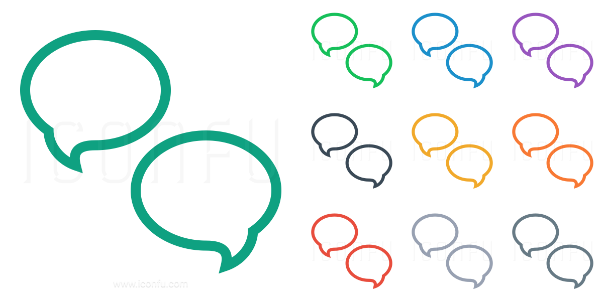 messages icon line style iconfu